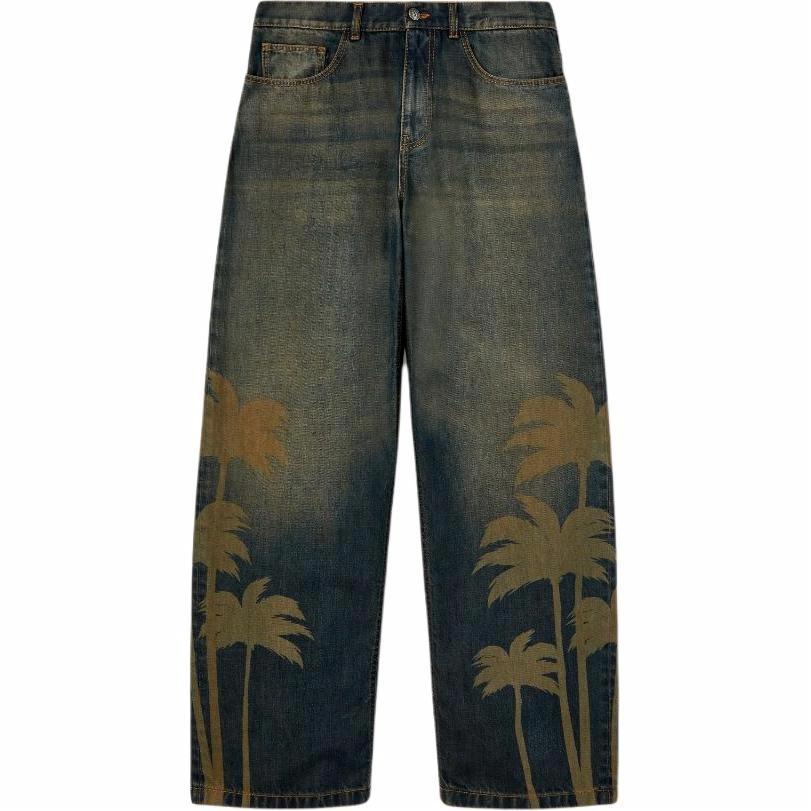 Мужские джинсы PALM ANGELS FW24 (синие)