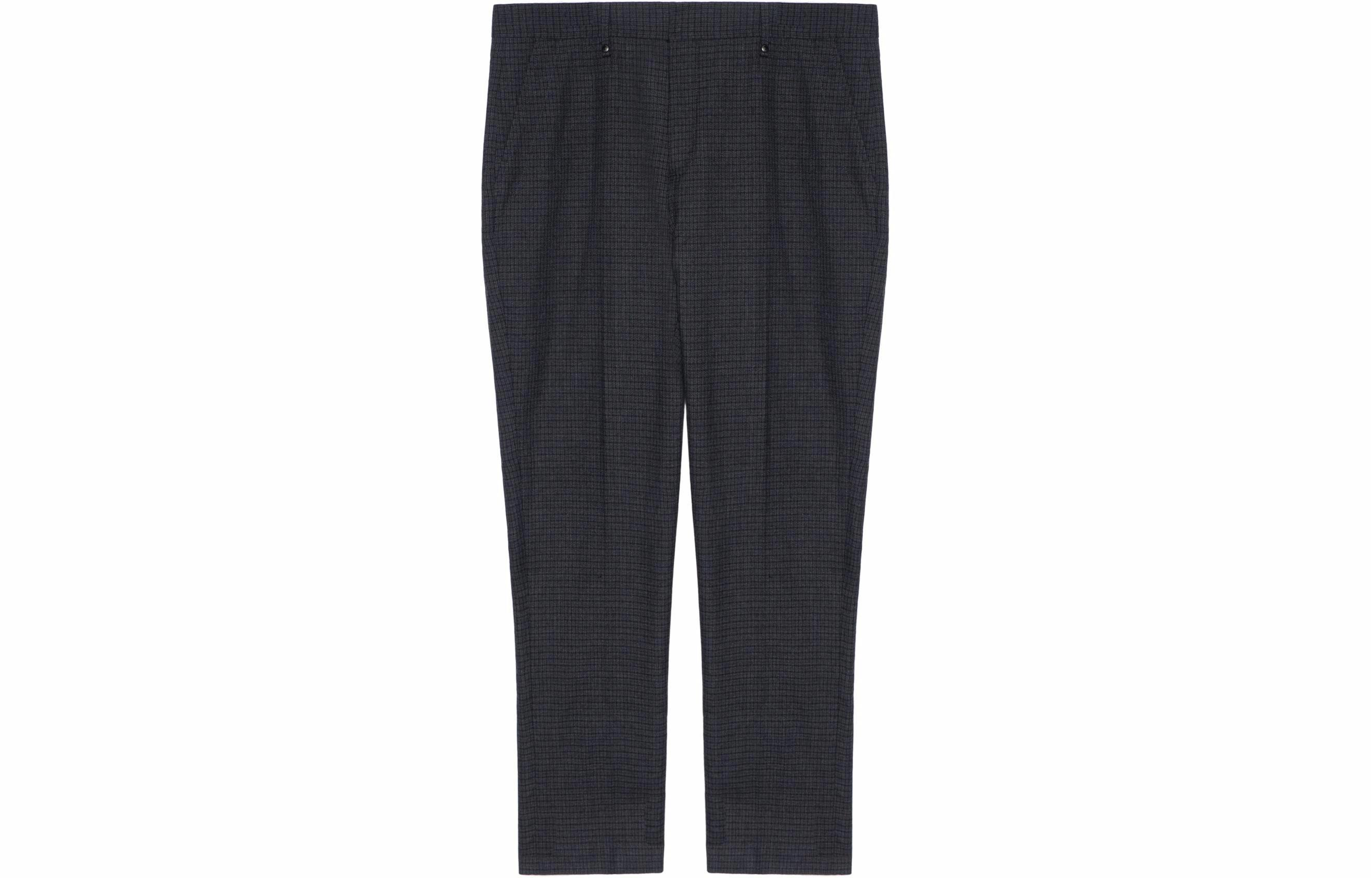 Мужские штаны Burberry Mini Check Trousers (черные)