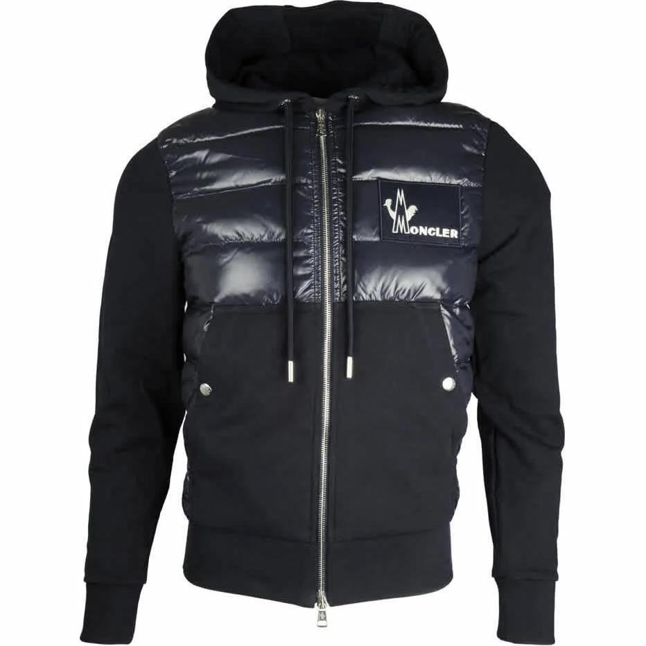 Мужская куртка Moncler Moncler Logo (синяя)