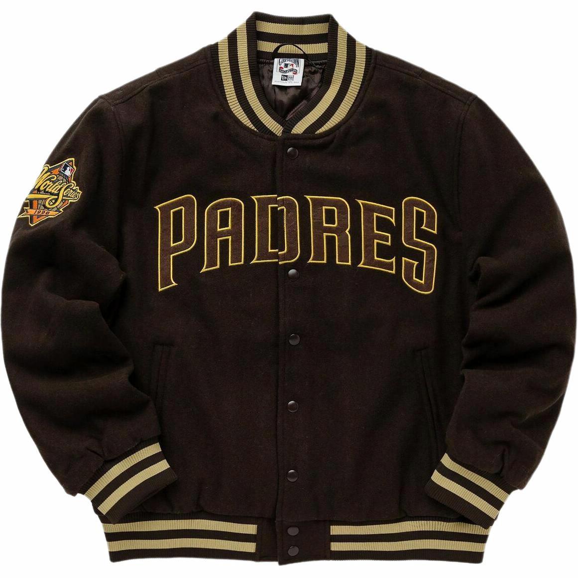 Мужской бомбер New Era San Diego Padres (коричневый)