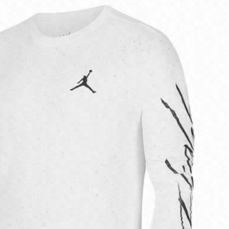 Мужская футболка Jordan Outdoor Long Sleeve (белая) — фото 3
