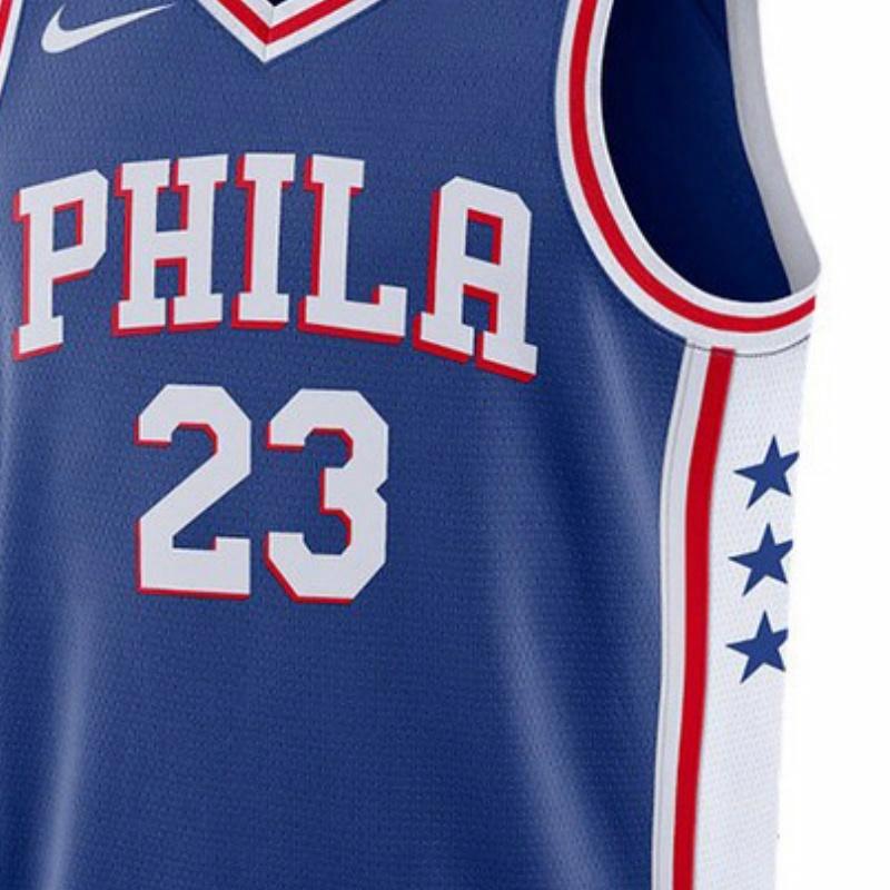Мужские спортивная майка Nike Jersey Icon Edition Swingman NBA 7623 (синяя) — фото 2