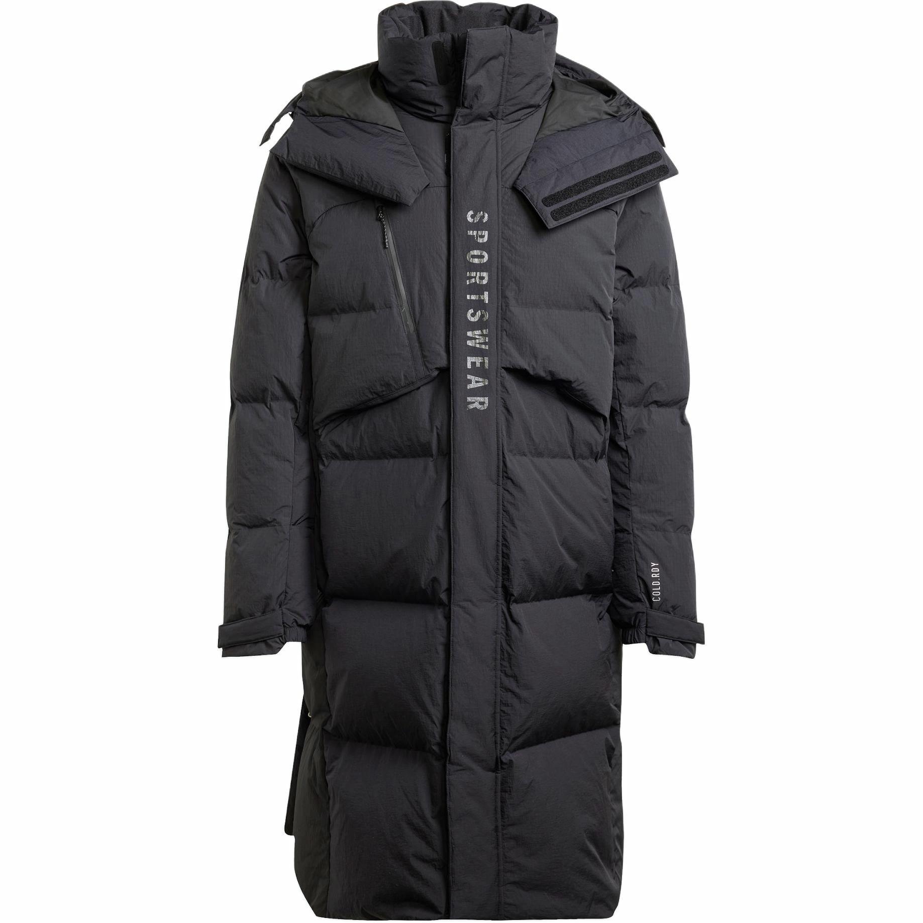 Мужской пуховик adidas Cold.Rdy GOOSE DOWN LONG COAT (черный)