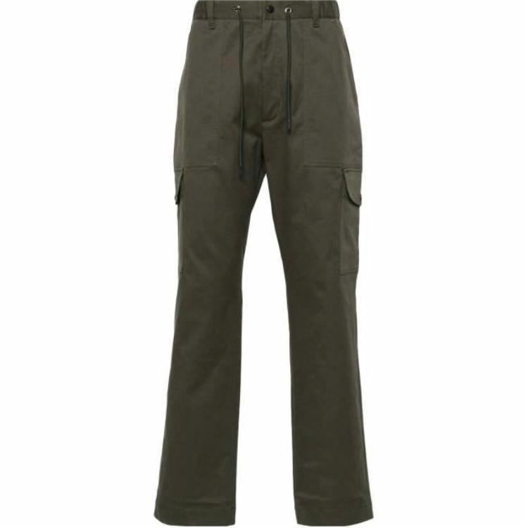 Мужские штаны Moncler Cargo Pants (зеленые)