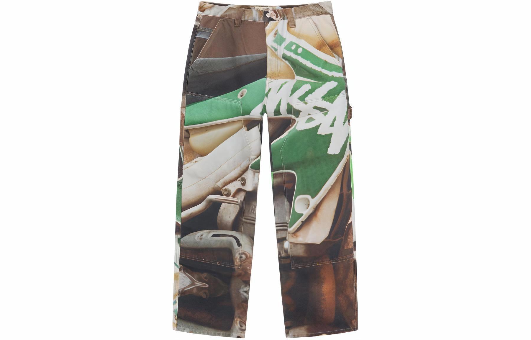 Штаны Stussy SS24 Work Pant Canvas Baja Print (разноцветные)