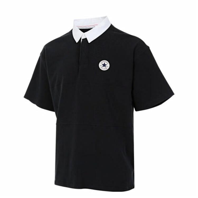 Мужская футболка-поло Converse Polo (черная)