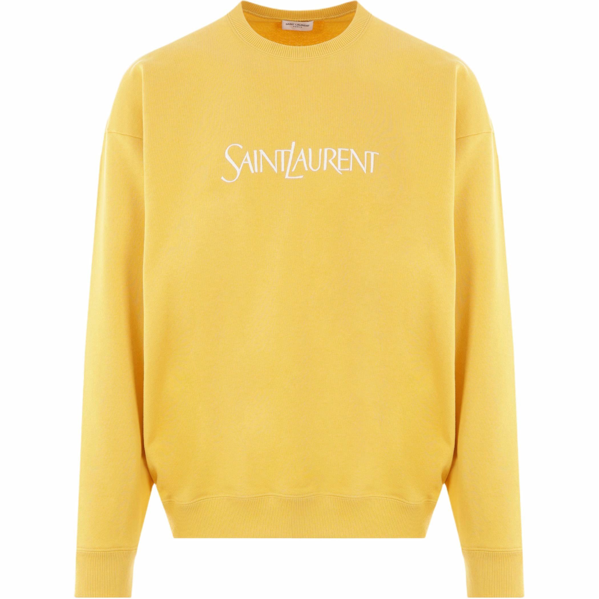 Мужской свитшот SAINT LAURENT (желтый)