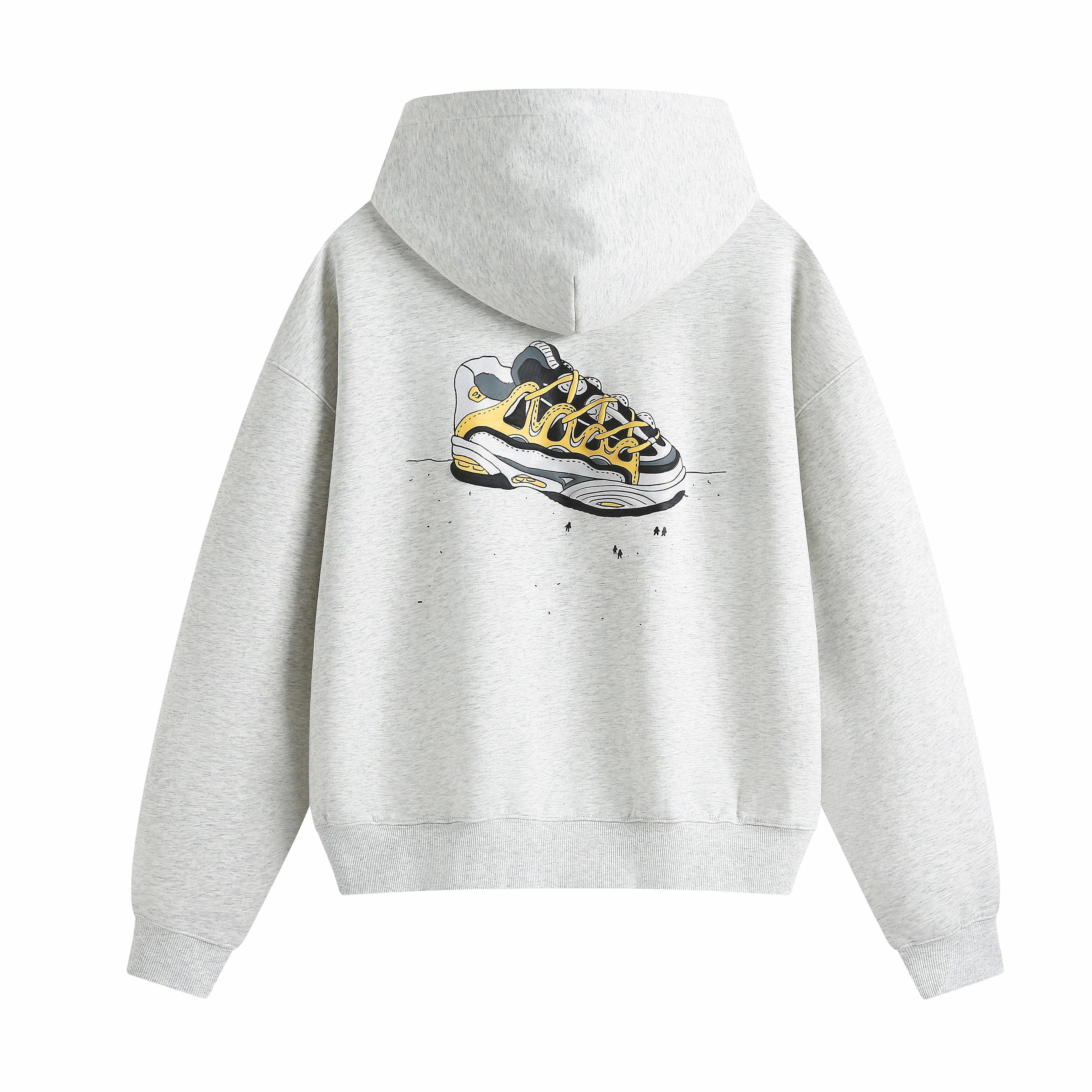 Худи OSIRIS OSIRIS D3 Shoes (серо-меланжевое)
