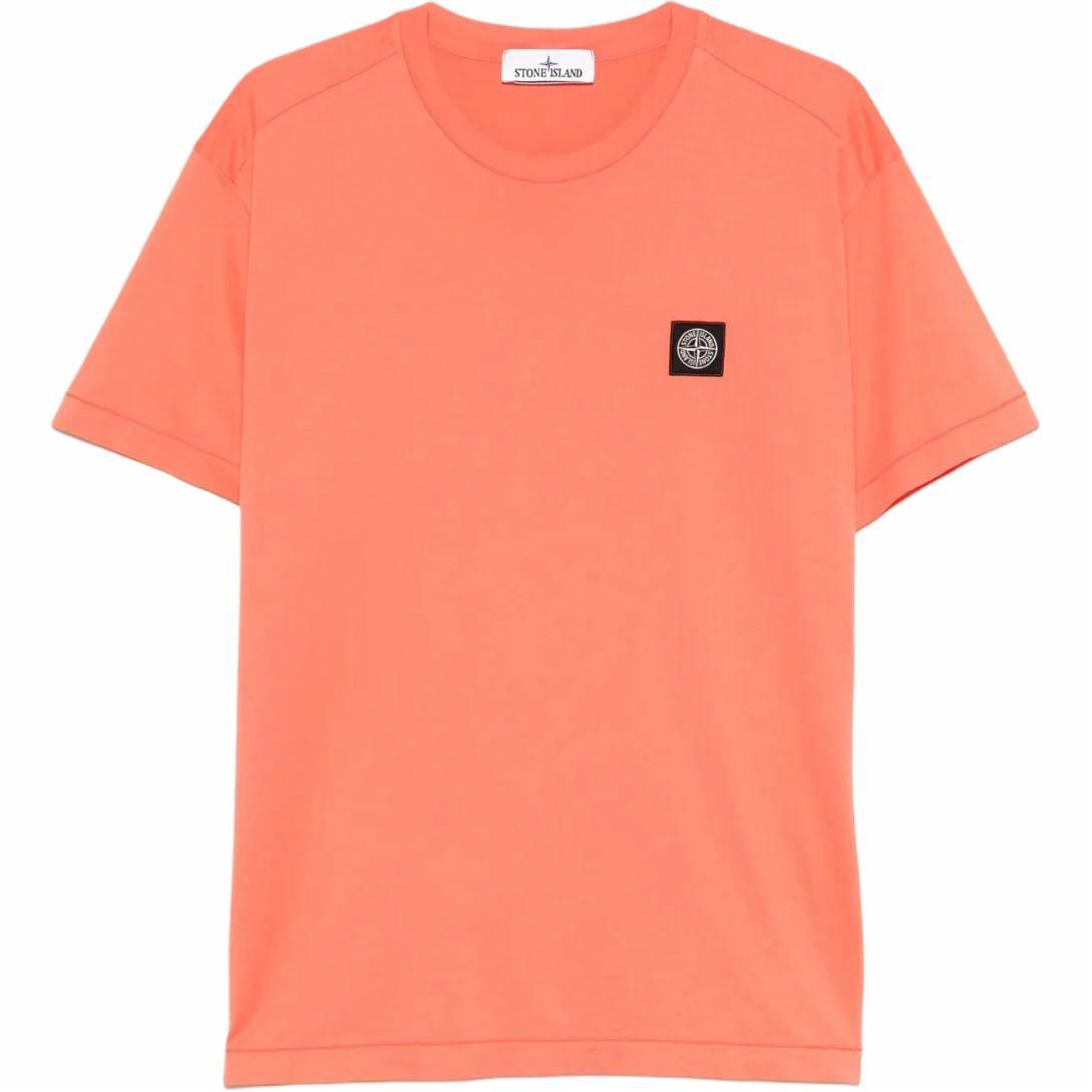 Мужская футболка STONE ISLAND T (оранжевая)