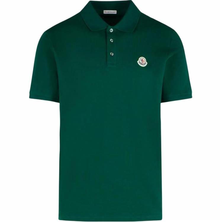 Мужская футболка Moncler Logo (зеленая)