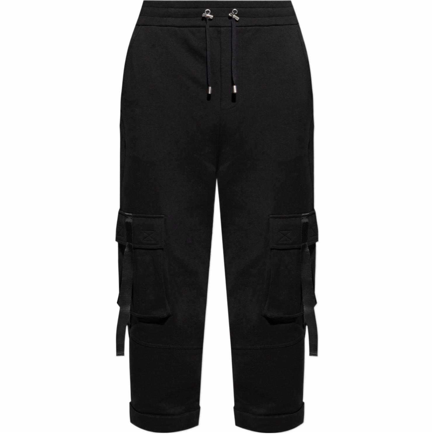 Мужские штаны BALMAIN прямые (черные)