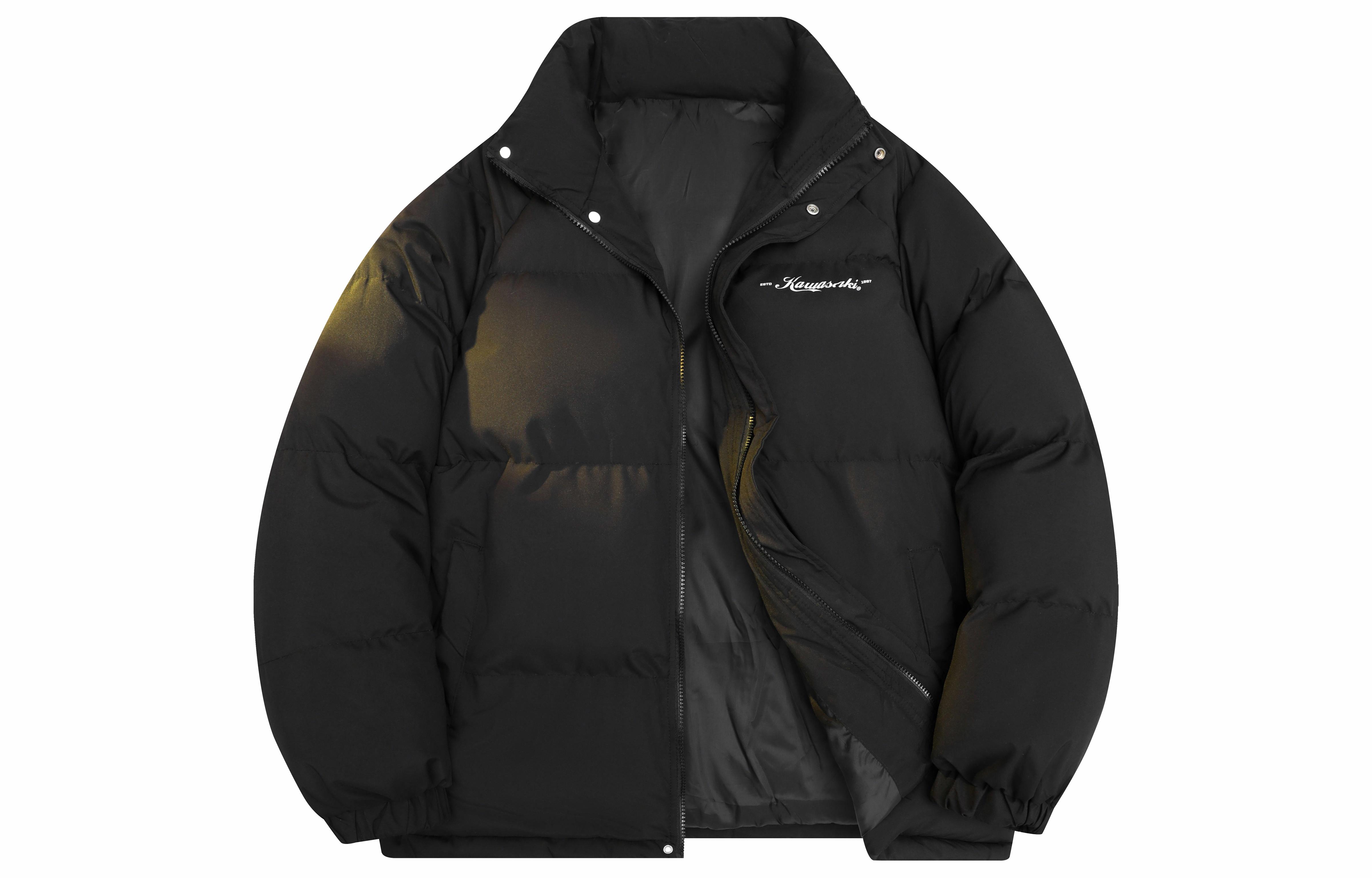 Куртка Padded Kawasaki с логотипом (черная)