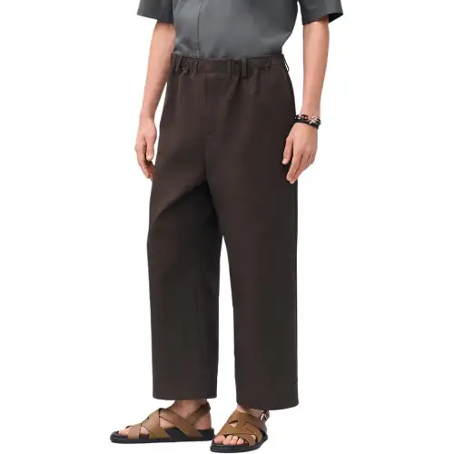 HERMES SS25 Casual Pants Men's Cocoa
