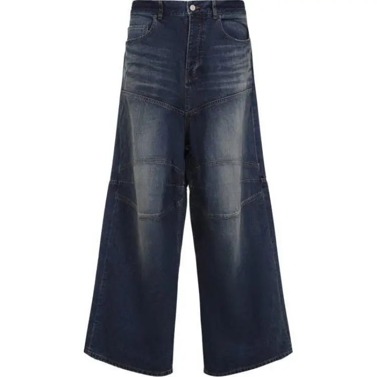 Balenciaga Logo Patch Baggy Jeans