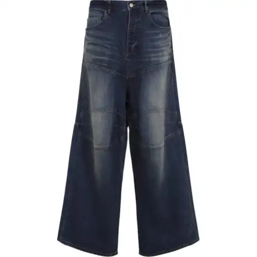 Balenciaga Logo Patch Baggy Jeans