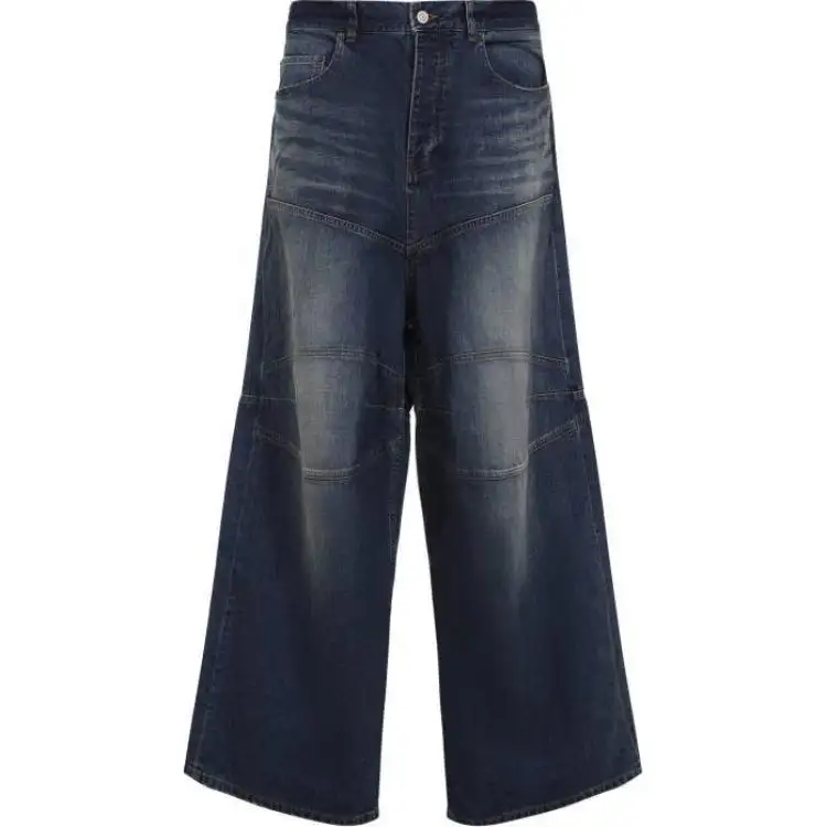 Balenciaga Logo Patch Baggy Jeans