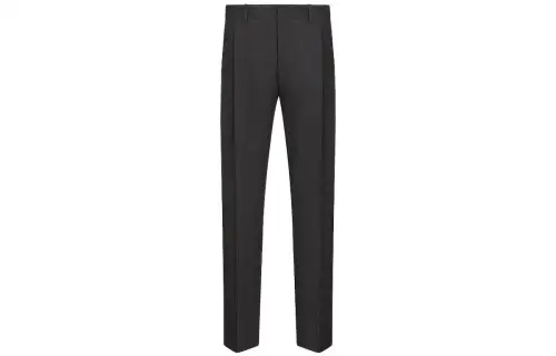 DIOR Casual Pants Men's Coal Gray Moderate Straight Fit Pants