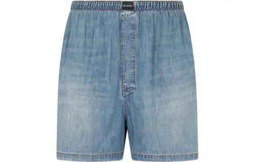 Balenciaga FW22 Denim Shorts Men's Blue