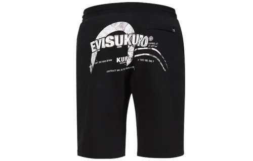 EVISU Casual Shorts Men's Black Moderate