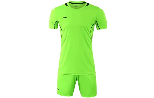 Li Ning Casual Sportswear Men's Neon Green Crew Neck Moderate