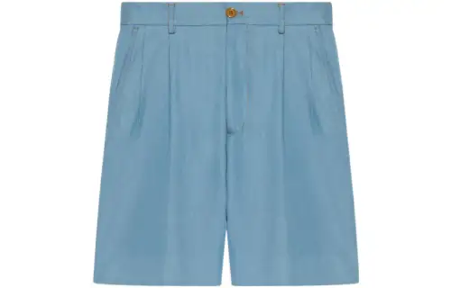 GUCCI FW22 Lovelight FW22 Denim Shorts Men's Blue