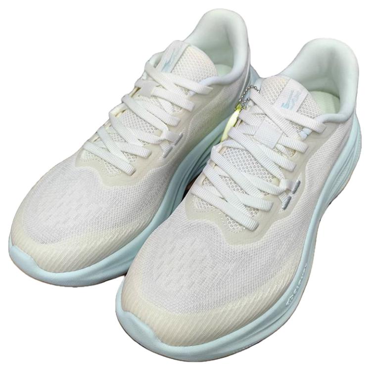 Erke Slip Resistant Abrasion Resistant Low top Casual Running Shoes Unisex White Blue