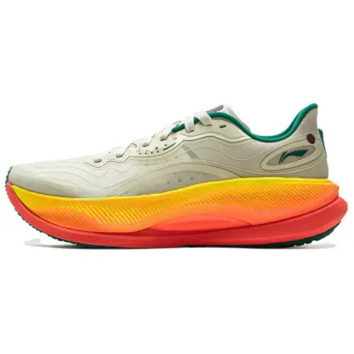 Li Ning Yueying 4 PRO Cushioning, Wear Resistant Low top Casual Running Shoes Men's Creamy Yellow