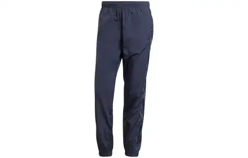Adidas Originals Casual Pants Men's Blue Moderate Cuffed Pants