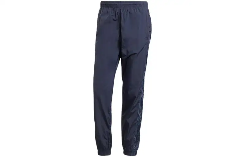 Adidas Originals Casual Pants Men's Blue Moderate Cuffed Pants