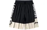 Li Ning Basketball Collection Casual Shorts Men's New Standard Black Light Antique Yellow