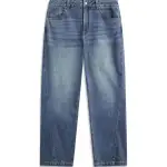 Li Ning Sports Life Collection Jeans Men's Soft Matte Blue
