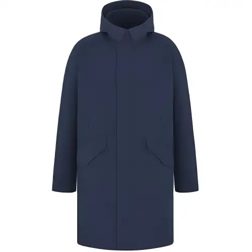 DIOR And HYLTON NEL Parka Coat Men's Marine Blue