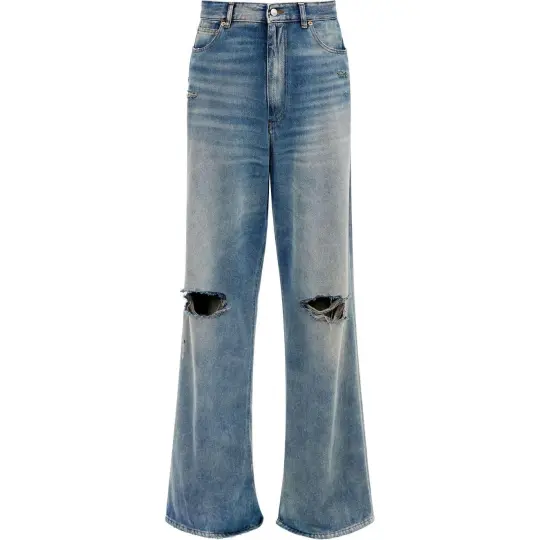 MM6 Maison Margiela ripped wide-leg jeans