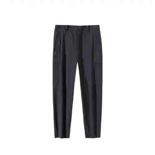 Anta Elite Collection, Fleece Lined Zippers Thermal Mid Rise Casual Knitted Sweatpants Men's Basic Black