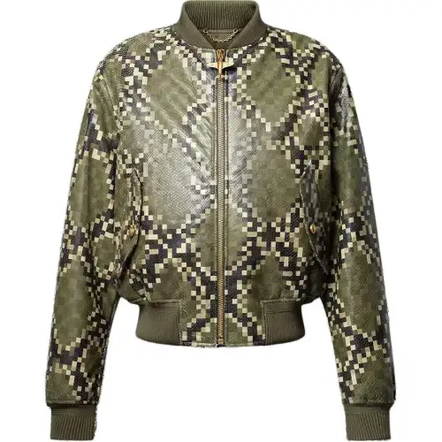LOUIS VUITTON Graphic Leather Bomber