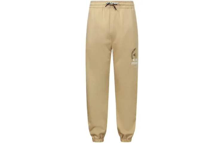 EVISU Casual Pants Men's Apricot Moderate Cuffed Pants
