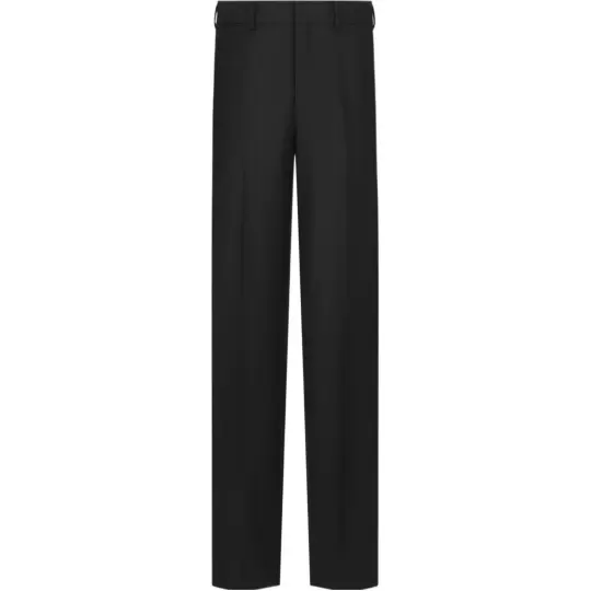 DIOR Homme Pleat Detailed Straight Leg Trousers