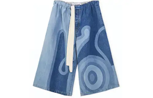 LOEWE SS22 Denim Shorts Men's Blue