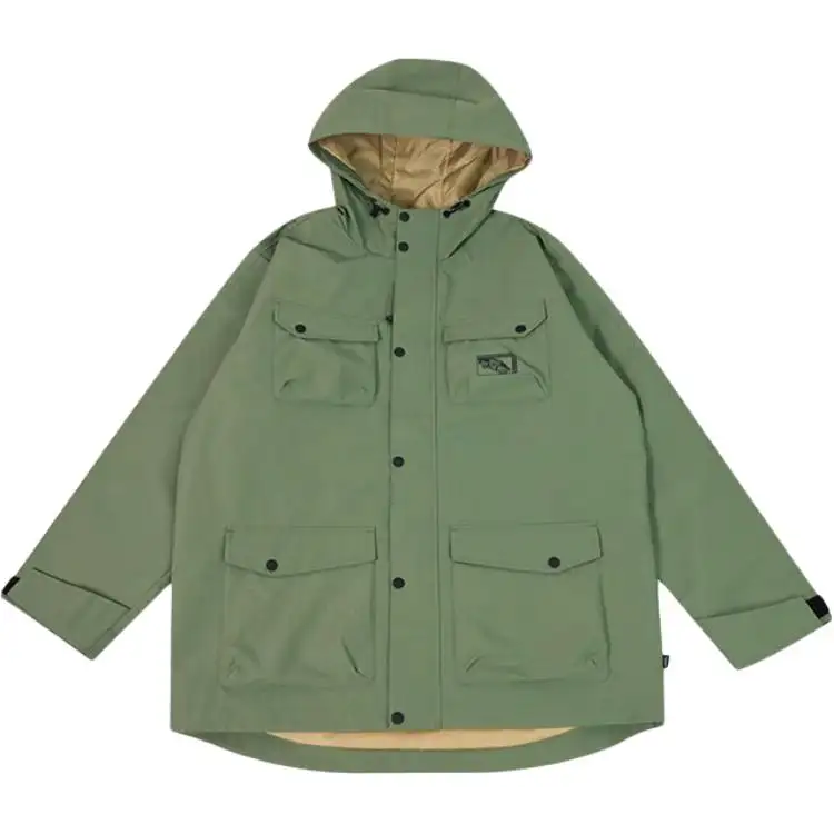 Vans Jackets Men's Army Green Hooded Moderate Workwear