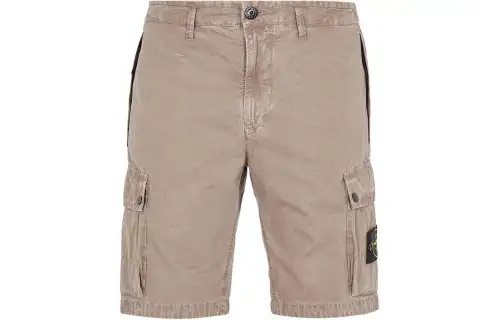 STONE ISLAND Organic cotton Cargo Shorts