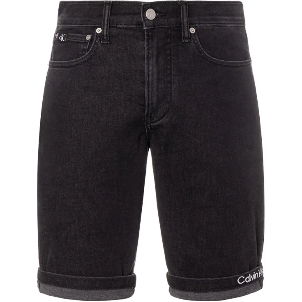 CALVIN KLEIN Denim Shorts Men's Black