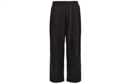 Balenciaga Casual Pants Loose Fit Unisex Black