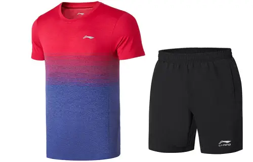 Li Ning Badminton Collection Badminton Jersey Set Men's Red/Black