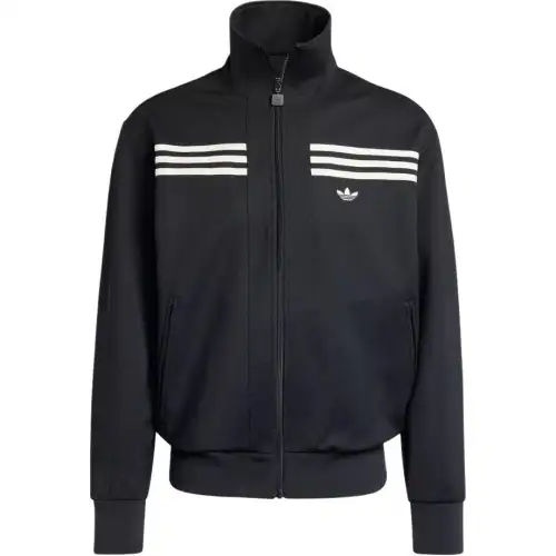 Adidas Originals three-stripe detail zip-up sweatshirt