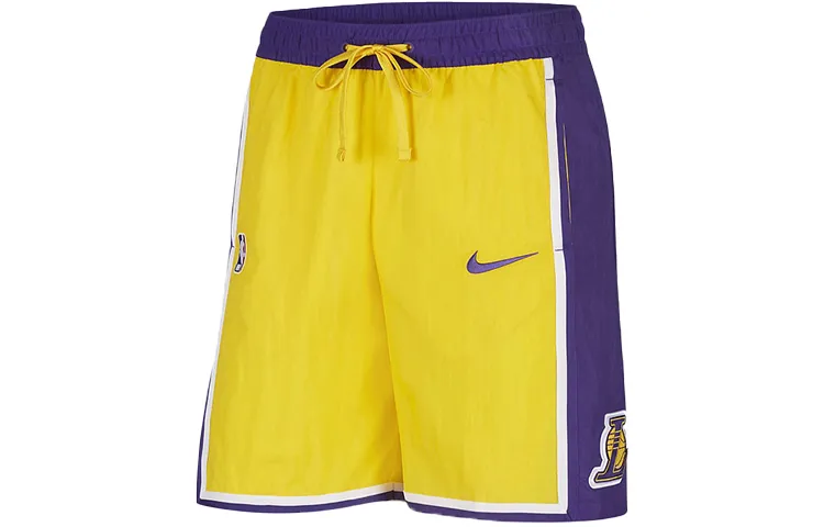 Nike Shorts Lakers Team Men's Amarillo Yellow