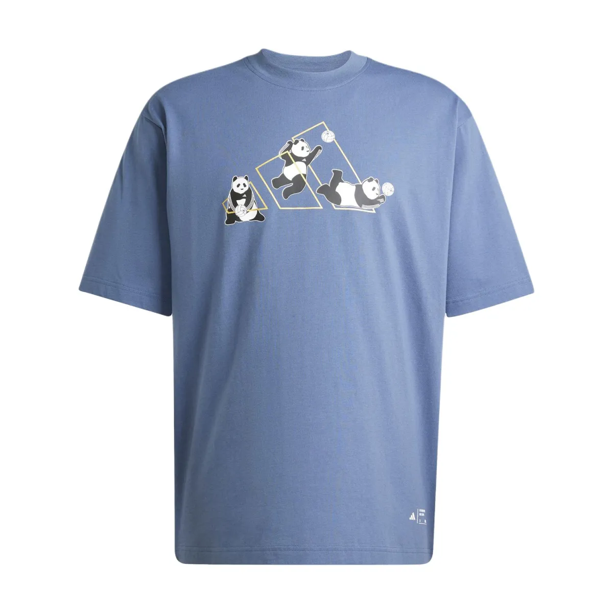 Adidas T Shirt Unisex Gray Blue