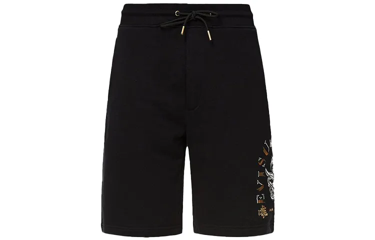 EVISU Casual Shorts Men's Black Moderate