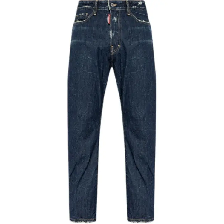 Dsquared2 Distressed Straight Leg Jeans