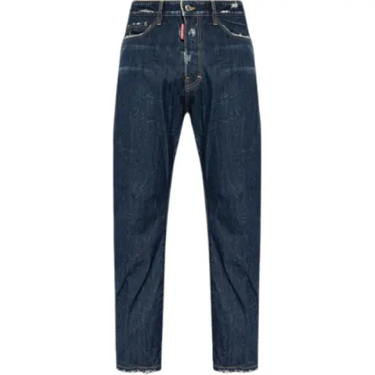 Dsquared2 Distressed Straight Leg Jeans