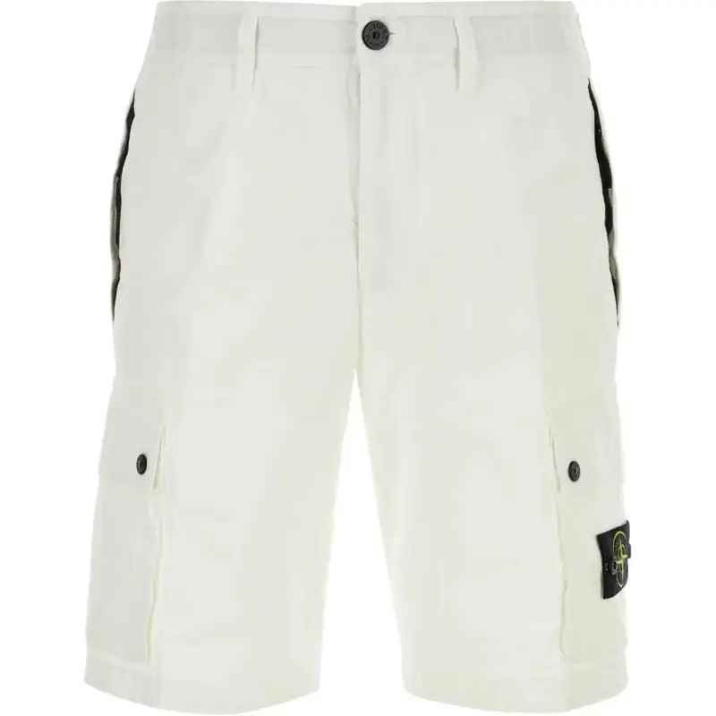 STONE ISLAND Casual Shorts Men's Ecru